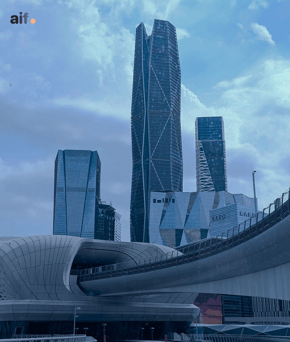 Riyadh KAFD financial district skyline